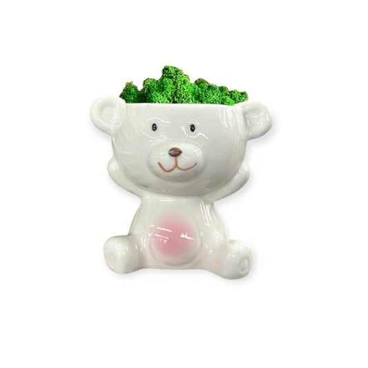 Moss Hug - Vaso con orso in lichene